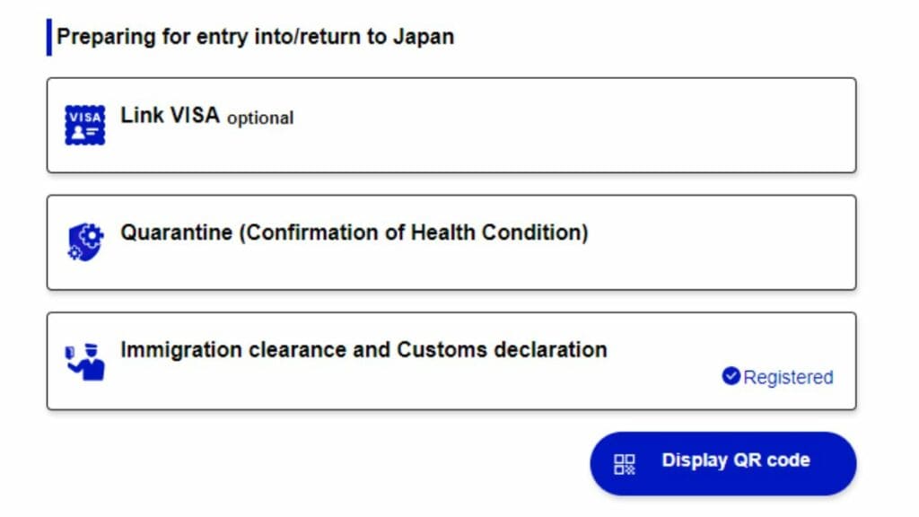 japan visit web form