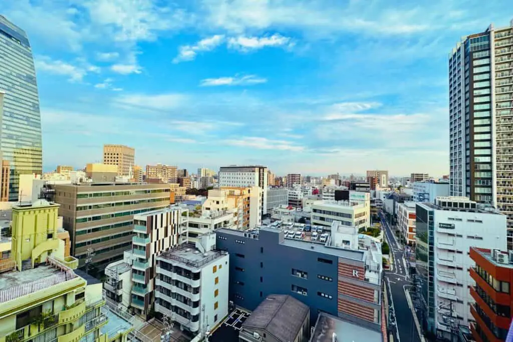 Nagoya City View from hotel